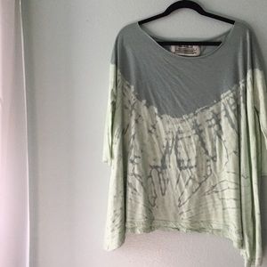 Free People Tie-Dye Shirt-Flowy